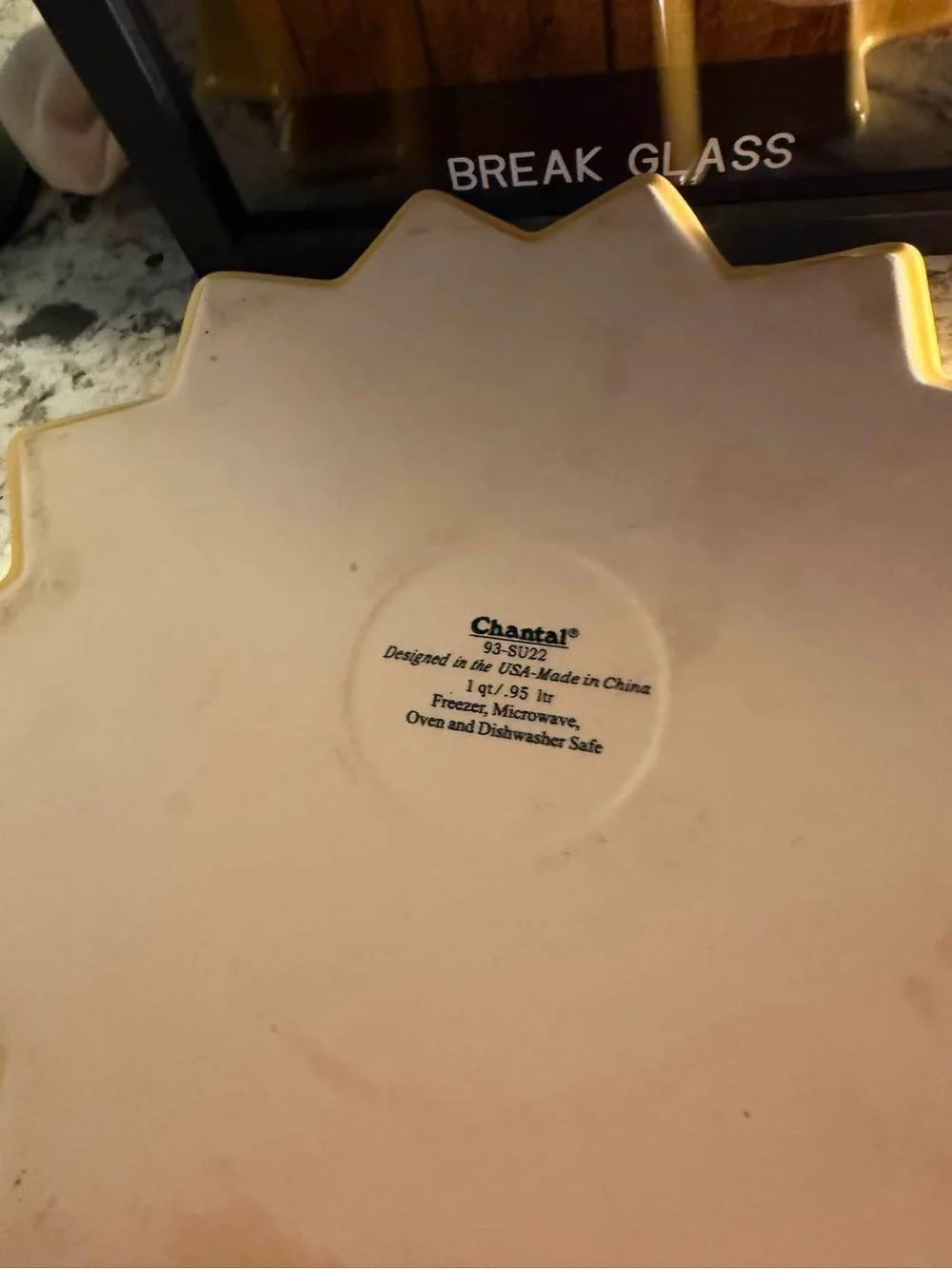 Chantal Ceramic 10”Marigold Yellow Baking Dish 93-S22 $28